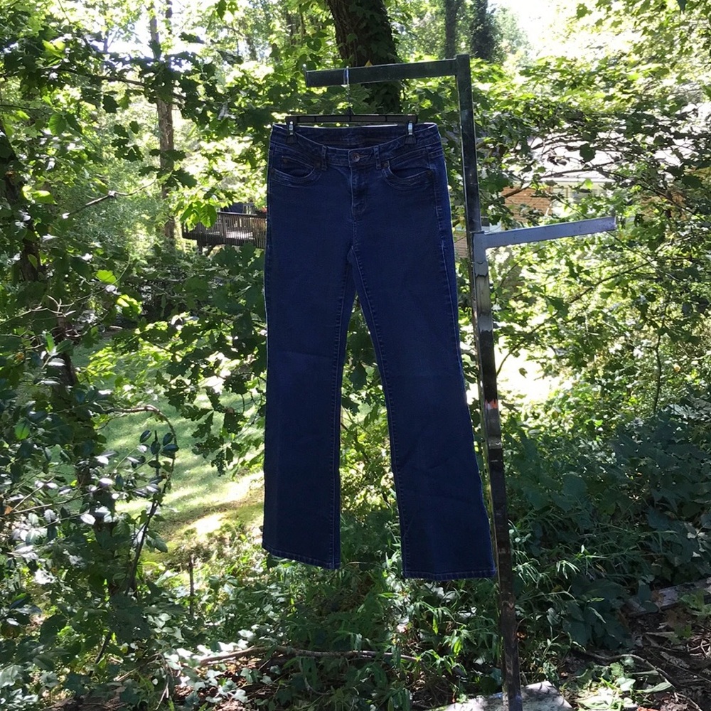 Simply Vera Vera Wang Elegant Navy Women's Boot Straight Leg Denim Blue Jeans 6